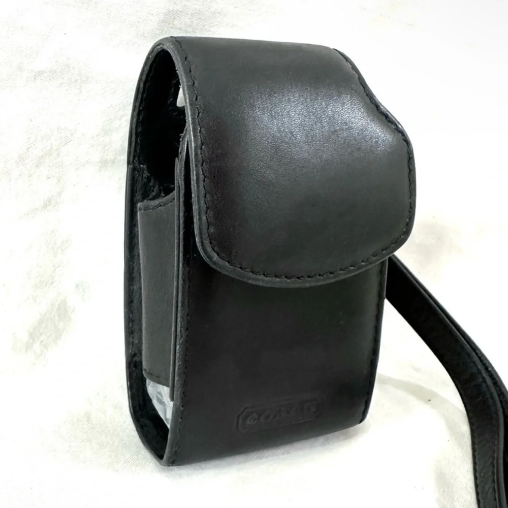 Coach 4521 Star TAC Leather Vintage Flap Small Cell Phone Case Holder